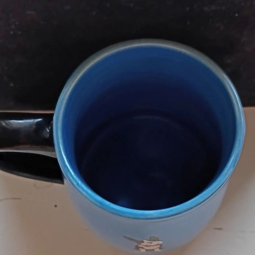 Charming Blue Dog Dad Mug